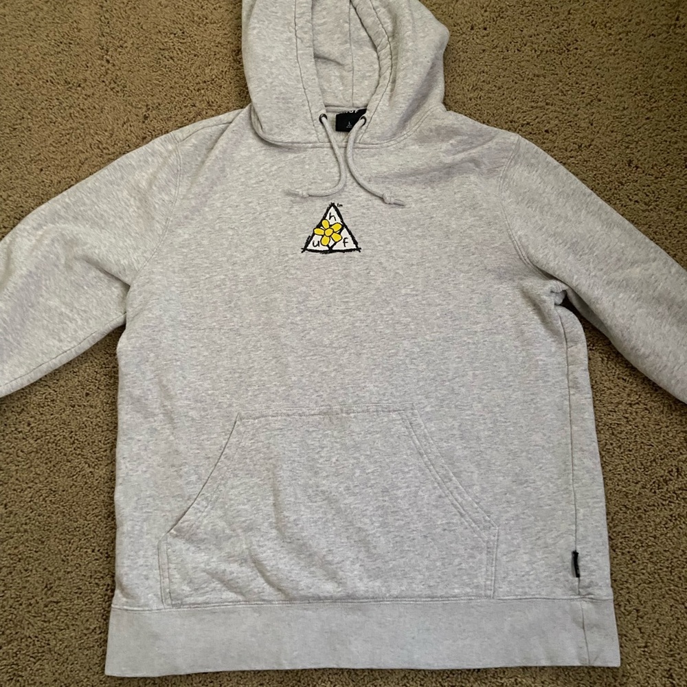 Light gray Huf sunflower hoodie